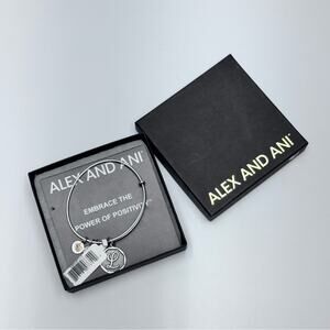 Alex and Ani Initial Charm Bangle